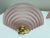 Stepped Glass Salmon Pink and Brass Glass Wall Lamps, 1980s, Set of 2 For Sale - Image 6 of 12