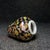 Hand Painted Liuli Glass Lidded General Jar, Black Ground Multi-Colored Floral Pattern, Chinoiserie Ginger Jar For Sale - Image 4 of 9