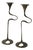 Brass Candlesticks attributed to Kurt Jesch, 1960s, Set of 2 For Sale