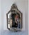 Ornate Antique-Style Florentine Gold Silver Wall Mirror 22.5”x 13” Italy For Sale - Image 12 of 12