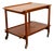 1960s Mid Century Danish Modern Serving Cart Trolley Poul Hundevad Vamdrup Solid Teak For Sale