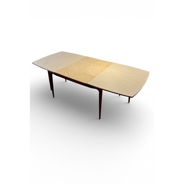 1950s Walnut Drop-Leaf Extension Dining Table, 1950s Mid-Century Modern For Sale - Image 5 of 16
