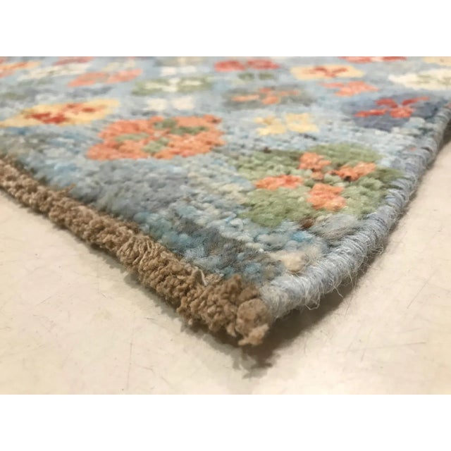 Vintage Afghan Blue Baluch Carpet, 1980s For Sale - Image 9 of 15