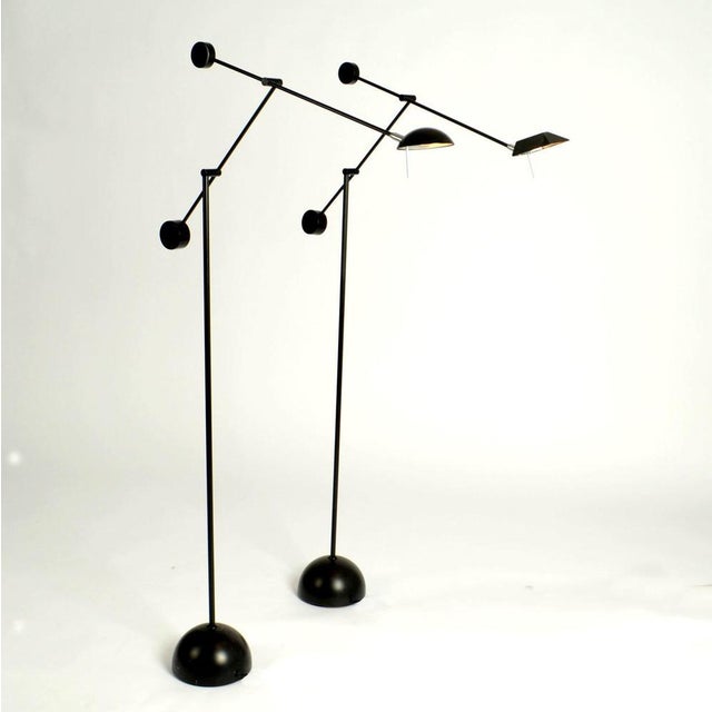 Counter Balance Floor Lamp in Black, 1970s For Sale - Image 13 of 16