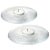 Crystal Candleholders from Iittala, Finland, Set of 2 For Sale