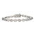 Caratandher 14.55ct Natural Moonstone Handcrafted Tennis Bracelet for Solid Silver For Sale