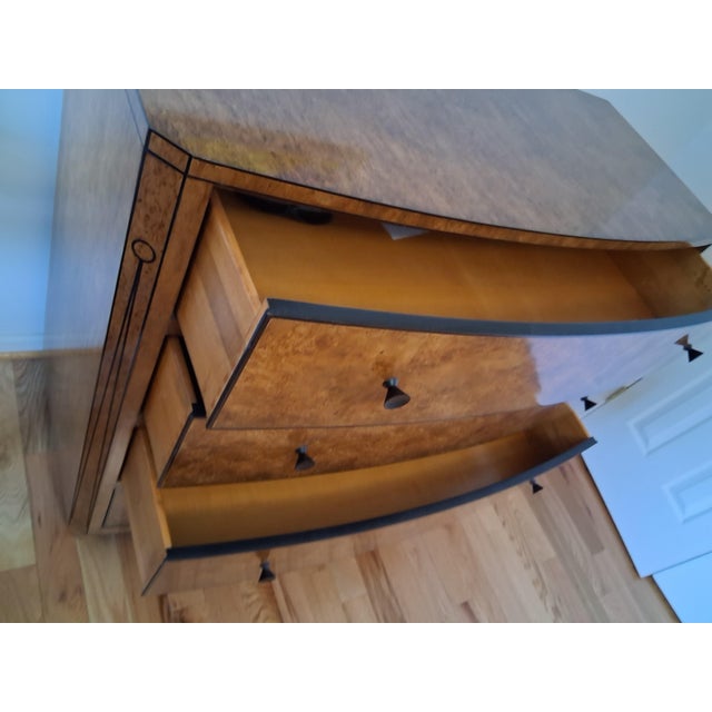 Henredon Late 20th Century Henredon ReVision Karelian Birch Chest For Sale - Image 4 of 8