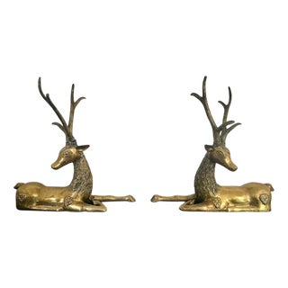 Bronze Deers from Maison Jansen, 1970s, Set of 2 For Sale