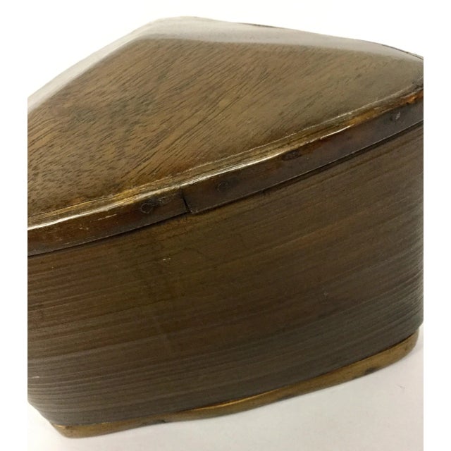 Contemporary 1980s Bamboo Artisan Art Trinket Box For Sale - Image 3 of 13