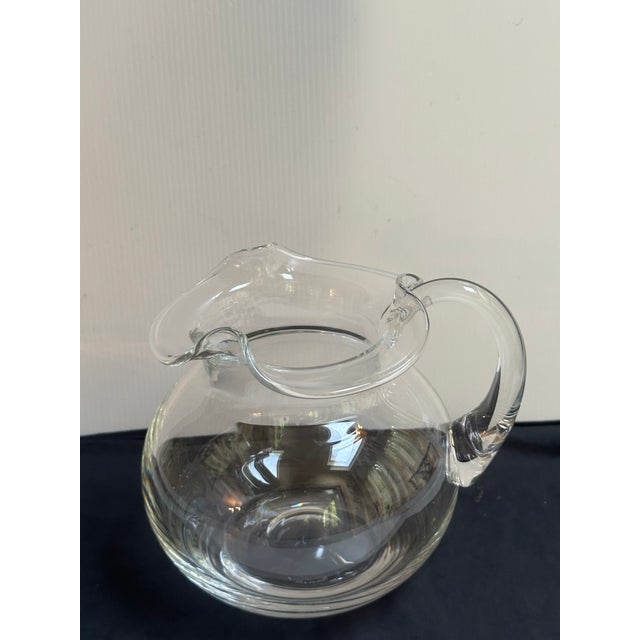 1980s Tiffany & Co. Crystal 7" Tall Pitcher Barware For Sale - Image 17 of 17
