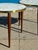Vintage Set of 3 Formica Brass & Walnut Nesting Tables For Sale - Image 10 of 11