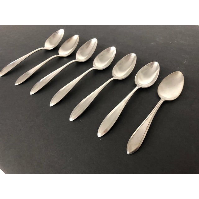 Antique Community Silver Plated Large Dinner Spoons / Serving Spoons S