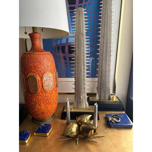 Metal 1970s Decorative Brass Lemons Candle Holder or Paperweight For Sale - Image 7 of 12