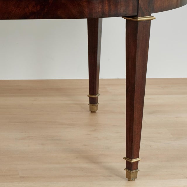 Large Louis XVI Style Flame Mahogany Extendable Dining Table For Sale - Image 18 of 18