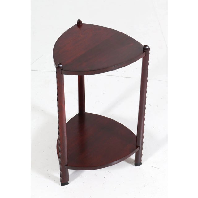 Art Deco Stained Beech Side Table Attributed to Piet Kramer, 1920s For Sale - Image 10 of 10