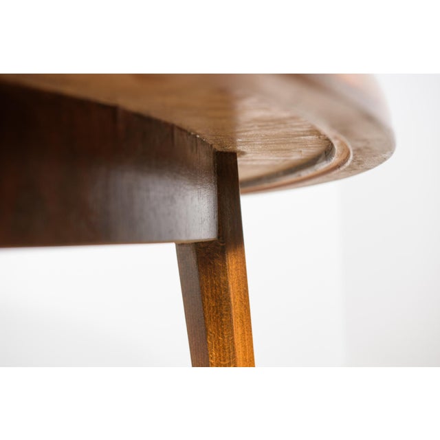 Art Deco Round Extendable Teak Dining Table, France, 1930s For Sale - Image 12 of 14