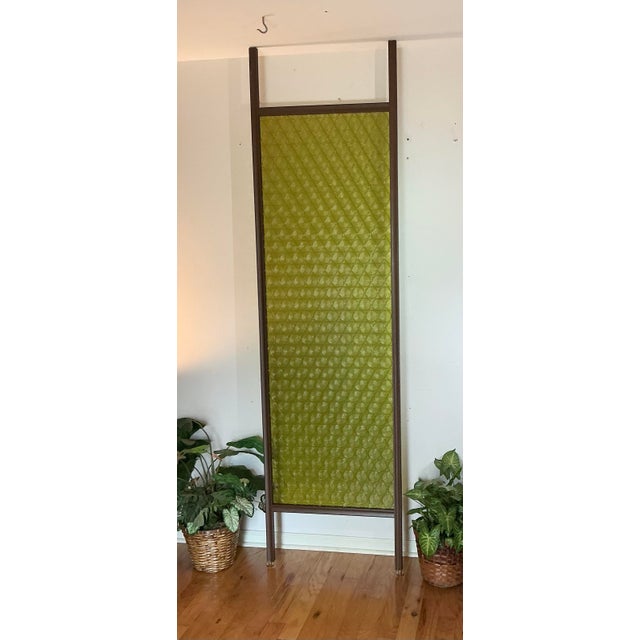 1960s Set of 3 Individual Vintage Mid-Century Modern Green Circle Bottle Tension Pole Room Dividers, Circa 1960s For Sale - Image 5 of 12