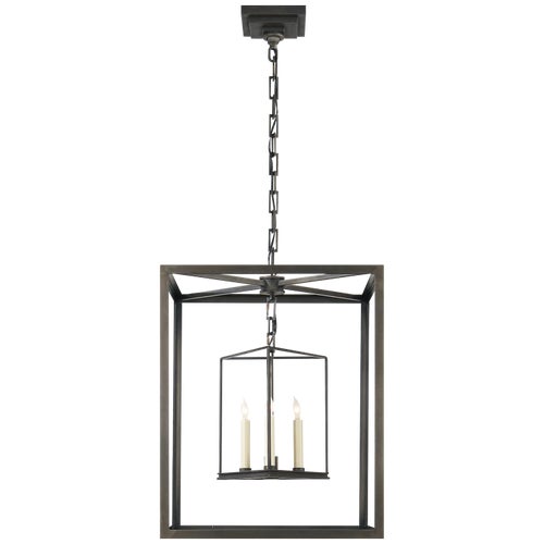 Chapman & Myers for Visual Comfort Signature Osborne Lantern in Aged Iron