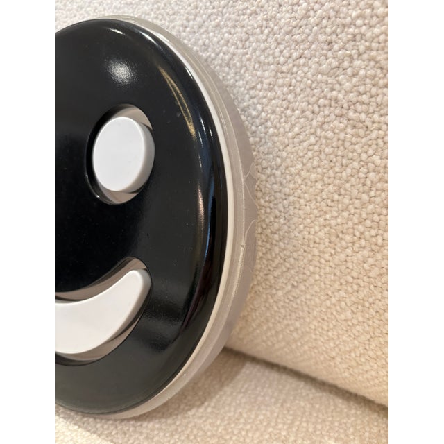 Contemporary Exhibited Beverly Bev Fishman Smiley Face Resin Wall Sculpture With Phosphorescent Pigment, Signed, 2010, David Richard Gallery For Sale - Image 3 of 12
