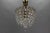 Hollywood Regency Crystal Glass and Brass Pendant Chandelier, Germany, 1970s For Sale - Image 15 of 18