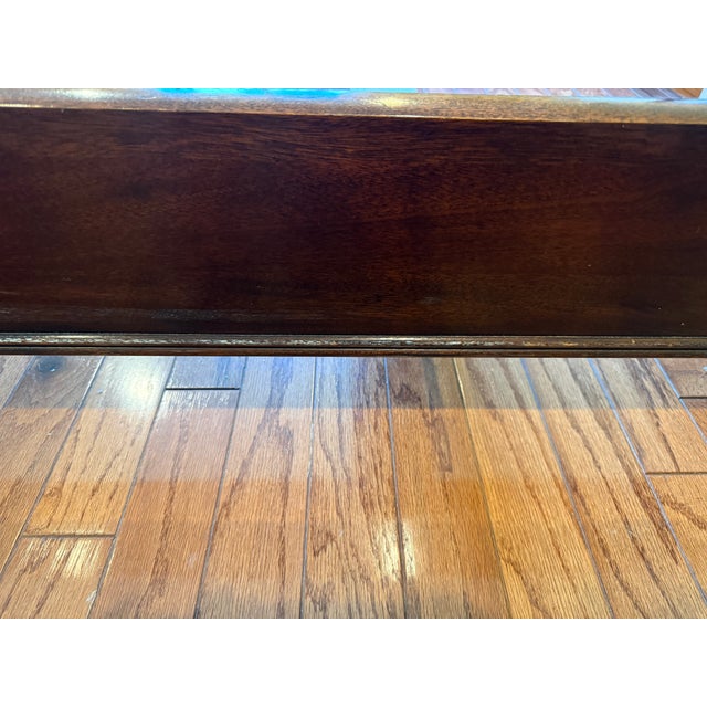 Stickley / E J Audi Mahogany Queen Sleigh Bed - Hampton Full Sheen Finish For Sale - Image 10 of 11