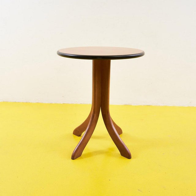 Round Wooden Designer Table For Sale - Image 4 of 5