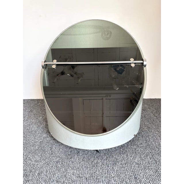 1970s Space Age Dry Bar Cart Stainless Steel and Glass, Italy, 1970s For Sale - Image 5 of 13