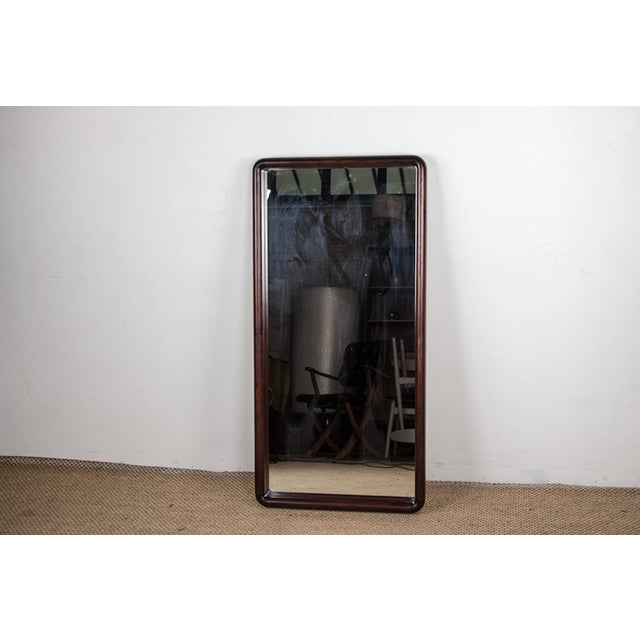 Large Danish Model 206 Mirror in Glass & Rosewood by Aksel Kjersgaard, 1980s, in Flawless conditions. Designed 1980 to...
