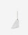 This candleholder is made of Carrara marble.