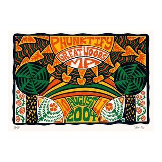Phish - “Phunktify Great Woods,” August 10, 2001, Signed Limited Edition Concert Poster, Proof 2/4 For Sale