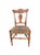 Brown Mid-20th Century Carved Mahogany and Low Rush Seat Side Chair For Sale - Image 8 of 9