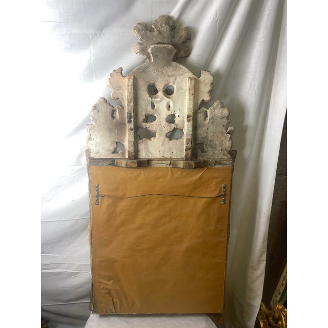 19th Century Louis XIV Style Mirror in Carved Gilt Wood, France For Sale - Image 9 of 9