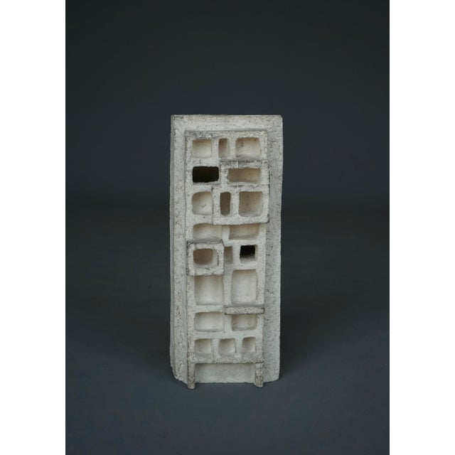 A nice period sculpture in brutalist or post-structuralist style. 1970s . Very attractive rough unglazed finish . Fine...