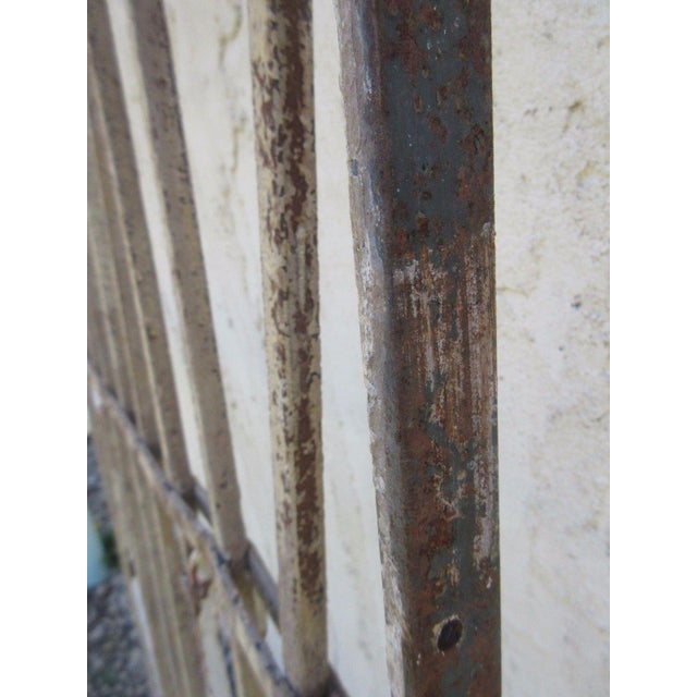Metal Antique Victorian Iron Gate Window Garden Fence Architectural Salvage Door For Sale - Image 7 of 7