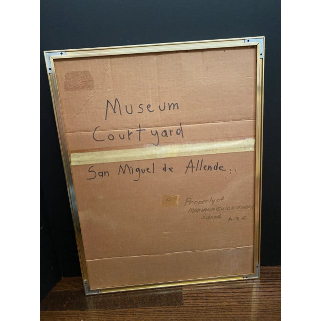 Mid Century Painting, San Miguel Allende For Sale - Image 9 of 11