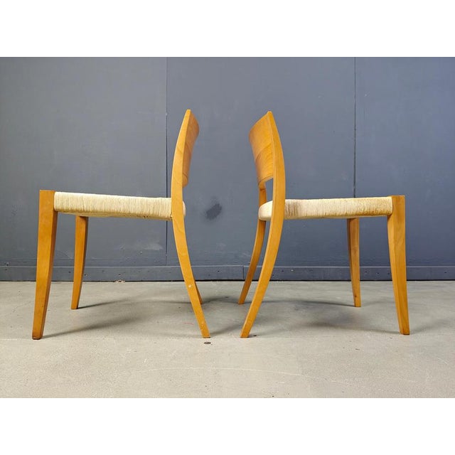 Ticino Dining Chairs by Bruno Reichlin for Molteni, 1990s, Set of 8 For Sale - Image 3 of 13