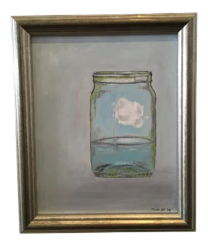 Natalie Mitchell "Hope in a Glass" Small Framed Painting