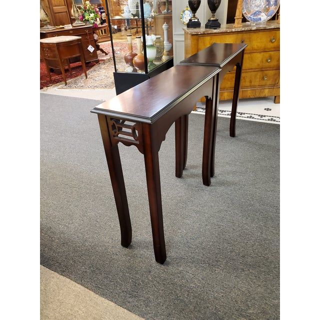 Mahogany Side Tables by Bombay Company a Pair Chairish