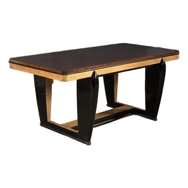 Early 20th Century Italian Art Deco Dining Table Manner of Osvaldo Borsani For Sale
