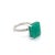 Natural Emerald Diamond Ring Size 6.5 14k White Gold 8.27 TCW Certified For Sale - Image 10 of 12