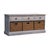 Not Yet Made - Made To Order Distressed Wood Storage Cabinet With Woven Baskets For Sale - Image 5 of 8