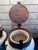 Three Mexican Talavera Style Glazed Pottery Canisters With Iron Hinged Lids For Sale - Image 11 of 11