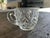 Jeannette Glass Vintage Jeannette Feathered Glass Punch Bowl With Base, 12 Punch Cups, and Ladle For Sale - Image 4 of 7