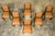 1930s Set of 6 1930s French Art Deco Maple Dining Chairs in Tan Leather For Sale - Image 5 of 18