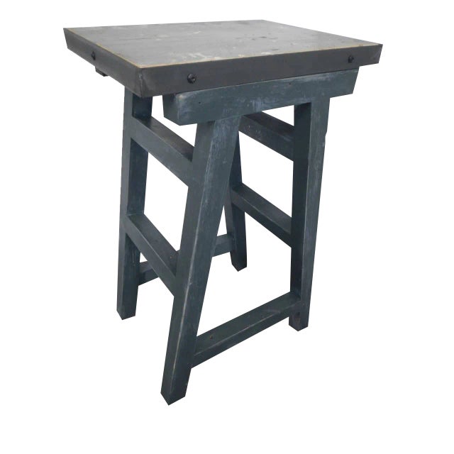 Iron and Fir Stools, 1950s For Sale