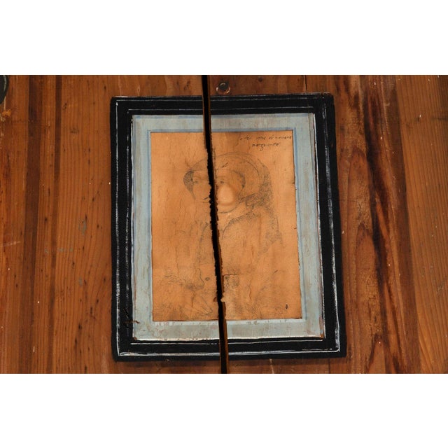 Pair of French Worn Pine Decoupage & Trompe l'Oeil Doors For Sale - Image 14 of 18