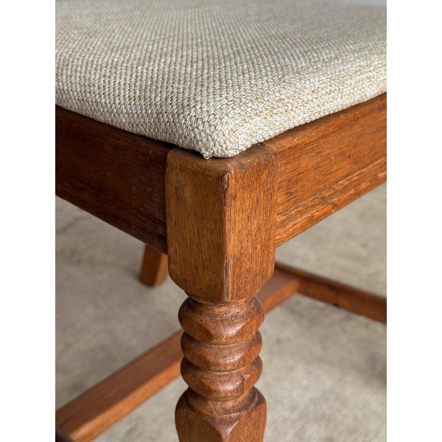 Set of Four Antique English Oak Dining Chairs, C. 1900 For Sale - Image 16 of 18