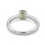 Contemporary Natural Peridot Stacking Ring, August Birthstone Ring for Woman Us 7 For Sale - Image 3 of 3