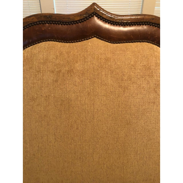 Marge Carson Lizette Sofa With Leather Roll Pillows Chairish