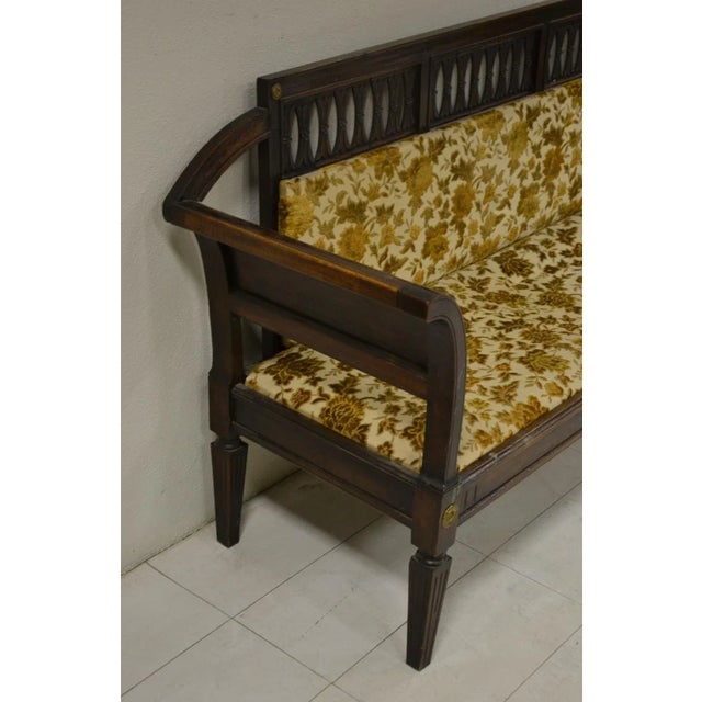 Antique Louis XVI Walnut Sofa For Sale - Image 6 of 9